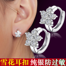 Anting-anting Perak Perempuan Anti Alergi Anting Manis Zirkon