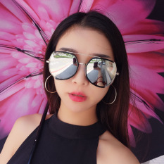 Kacamata Hitam Bulat Wanita Gaya Korea