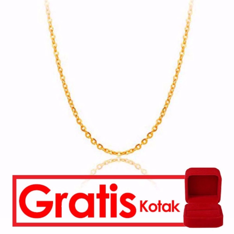 Tiaria Perhiasan Kalung Emas Tiaria 24 Karat 99.99% Emas Asli 3 Gram