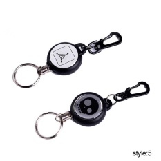 Dipersonalisasi EDC Key Rings Home Outdoor Peralatan Retractable Key Gesper Springback Super Nyaman Berkemah Gantungan Kunci-Internasional