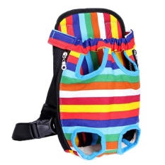 Pet Bag Colorful Anjing Kaki Di Depan Tas Handsfree Sling Carrier Bag Shoulder Carry Tote Style: Warna Kanvas Ukuran: L-Intl