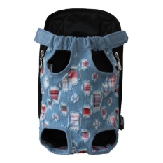Pet Bag Colorful Anjing Kaki Di Depan Tas Handsfree Sling Carrier Bag Shoulder Carry Tote Style: Fashion Koboi Ukuran: S-Intl