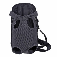 Pet Bag Colorful Anjing Kaki Di Depan Tas Handsfree Sling Carrier Bag Travel Lembut Nyaman Puppy Bahu Carry Tote Gaya: Black Mesh Ukuran: M-Intl