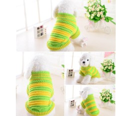 Pet Dog Jersi Berjahit Terbuka Anjing Pakaian untuk Anjing Kecil Musim Dingin Sweater-Intl