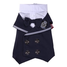Pet Piyama untuk Anjing Kucing PET Formal Gaun Pernikahan Gaun (Black)-XXL-Intl