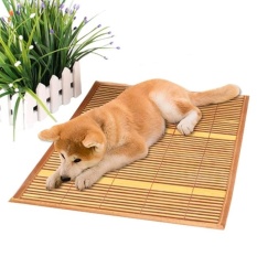 Pet Summer Sofa Pendingin Melindungi Tidur Tikar Bambu, Ukuran: XL (81*45 Cm)-Intl