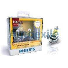 Philips Weather Vision H4 12V 60/55W 2900K Kuning WeatherVision - Lampu Depan Motor Mobil