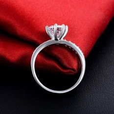 Phoenix B2C 18 K Zirkonia Lapis Emas Cincin Pernikahan Tembaga Putih Perhiasan Cincin A.s. 6-9 Perak A.s. 6- internasional
