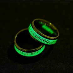 Piano Stave Cincin Bercahaya Cahaya Dalam The Gelap untuk Pria atau Wanita-Internasional