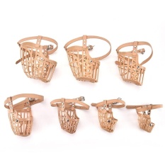 Plastik Anjing Moncong Keranjang Desain 7 Ukuran Anti Bite Down Tali Masker XX-kecil-Intl
