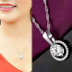 Berlapis Perak Reinkarnasi Penuh Rhinestone Clavicle Liontin-Internasional