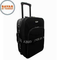 Koper Bahan Koper Murah Koper Polo Milano Size 24 Inchi 209-24 Expandable Import Original - Black