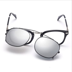 Polarized Clip On Sunglasses Reflektif Cermin Outdoor Olahraga Berkendara Memancing Bersepeda Peralatan Goggles Kacamata-Intl