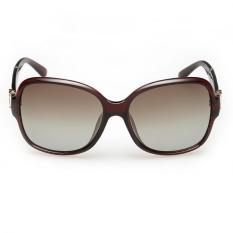 Polarized Sunglasses Fashion Wanita Desainer Merek Kacamata Matahari Vintage (Brown)-Intl