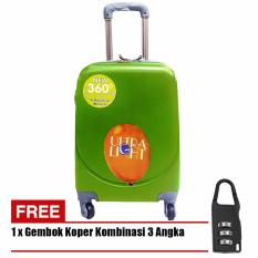 Polo Hoby Koper Hardcase Luggage 24 Inchi 705-24 Anti Theft - Green + Free Padlock Suitcase