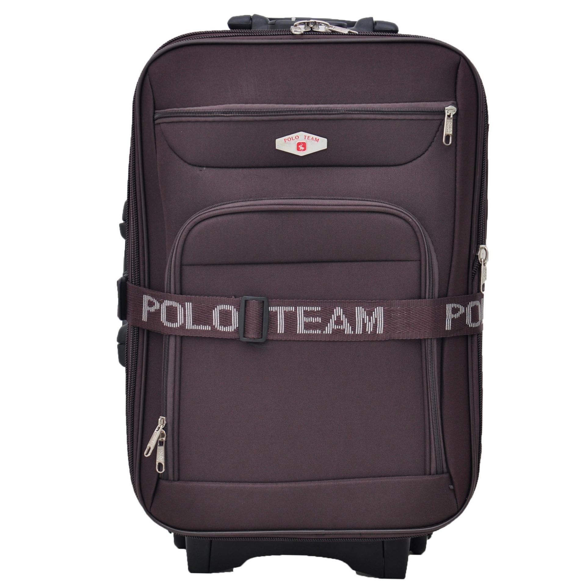 Polo Team Tas Koper Kabin 093 - 20 inch Gratis Pengiriman JABODETABEK - Cokelat