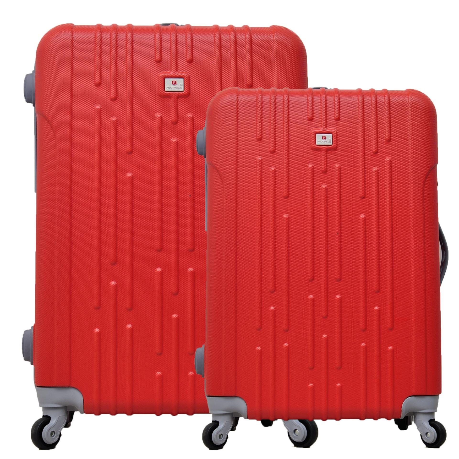 Polo Team Tas Koper Hardcase SET size 20 + 24 inch 005 - Merah