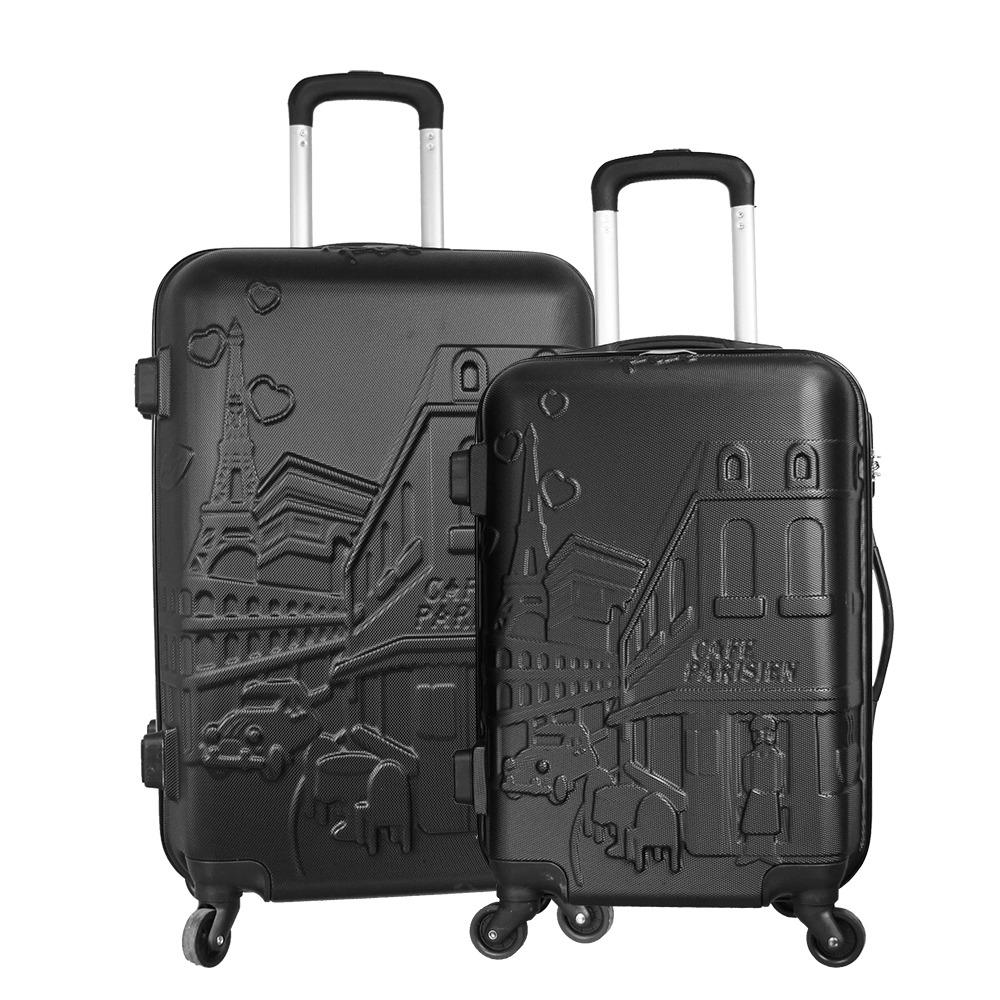 Polo Twin 6616-35 - Tas Koper Set Hardcase  20 inch &  24 inch - Tas Koper Pria Tas Koper Wanita - Tas Traveling 4 Roda