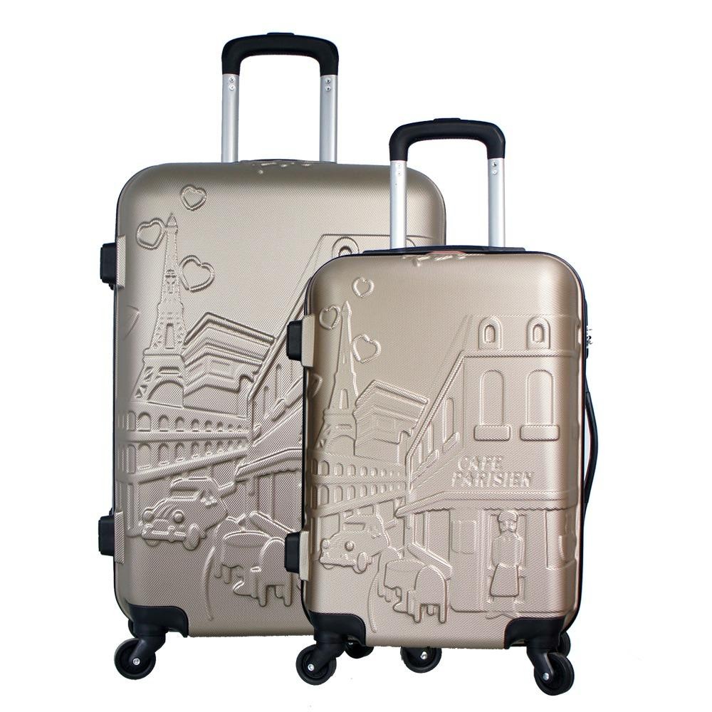 Polo Twin 6616-35 - Tas Koper Set Hardcase  20 inch &  24 inch - Tas Koper Pria Tas Koper Wanita - Tas Traveling 4 Roda