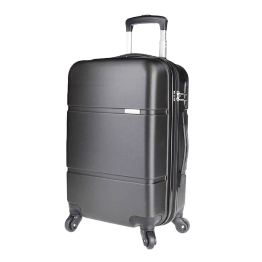 Polo Twin Koper Hardcase Luggage 24 Inchi 1615-24 Anti Theft - Dark Grey