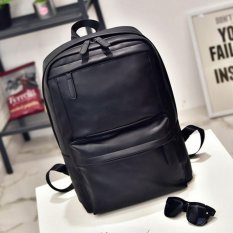 POLO Walker Waterproof Luxury PU Leather Laptop Notebook Backpack Bags 9802 - Black