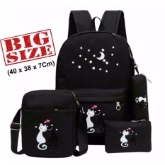 POPS Tas ransel anak 4 in 1 Multifungsi BIG SIZE (40 x 38 x 17Cm)