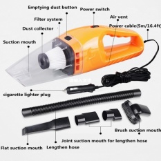 Portable Basah dan Kering Aspirador Tinggi Power Car Vacuum Cleaner (Kuning)-Intl