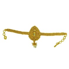 Pourni Emas Tradisional Antique Selesai Armlet Bajuband untuk Wanita-Internasional