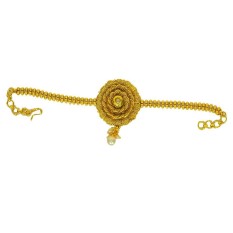 Pourni Emas Tradisional Antique Selesai Armlet Bajuband untuk Wanita-Internasional