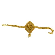 Pourni Emas Tradisional Antique Selesai Armlet Bajuband untuk Wanita-Internasional
