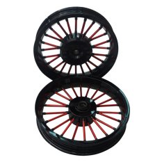 Power Velg - Pelek Racing Tapak Lebar Andong Beat FI 110 cc 14- 215/250 Hitam Merah