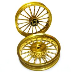 Power Velg Pelek Racing Tapak Lebar Classic Beat FI 110 cc Palang 18 Gold 14-215 & 14-250