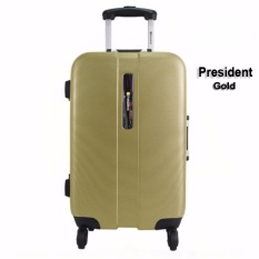 President Koper Hardcase Luggage 20 Inch TSA5259-20 Travel Anti Theft Original - Gold