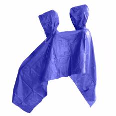 Prokita Jas Hujan Ponco 2 Kepala - Bahan Taslan Seperti Jashujan AXIO - Bukan Bahan Karet - Biru Tua