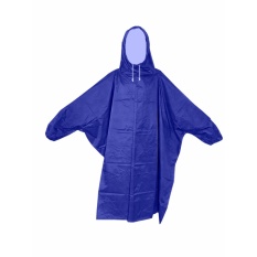Prokita Jas Hujan Ponco Lengan - Bahan Taslan Seperti Jashujan AXIO - Bukan Bahan Karet - Biru Tua puzzisyukur