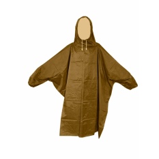 Prokita Jas Hujan Ponco Lengan - Bahan Taslan Seperti Jashujan AXIO - Bukan Bahan Karet - Coklat Tua puzzisyukur