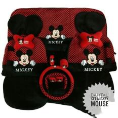 promo Bantal Jok Seat Belt Tempat Tisu Mobil Car Set Boneka MICKEY (18) original