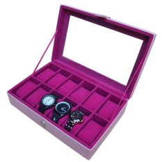PROMO - Full Color Watch Box / Kotak Jam Tangan / Tempat Jam Isi 12