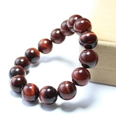 Karir Sejahtera Cai Yun Jahat Mata Harimau Merah Alami Gelang Mata Macan Pria dan Wanita Memakai Manik-manik 10 Mm dengan Spesifikasi (MS) -Intl