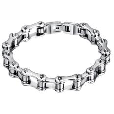 Bocah Laki-laki Pengendara Sepeda Motor Sepeda Stainless Steel Gelang Rantai Sepeda Motor 21.59 CM