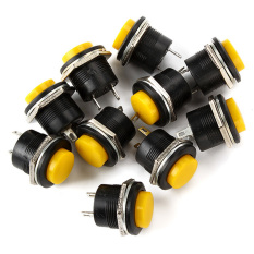 Tombol Tekan Saklar For Elektronik Otomotif Set 10 (kuning)-Intl