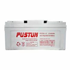 Pustun Aki Kering VRLA Gel 12v 65Ah untuk Aki Solar Cell Solar Home System PJU