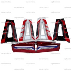 Putih - Cover Tandem Bracker Yamaha Vixion Advance Lightning New Old Baru Vixion V-ixion Motor Pelindung Bracket Braket Breket
