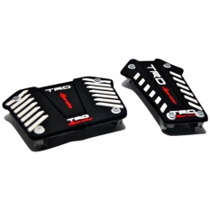 Putih - Aksesoris Mobil Pedal Gas Matic Automatic TRD Sportivo Kopling Rem Racing Mobil Toyota Calya Agya Avanza Innova Sienta Fortuner Rush Hilux Yaris Honda Jazz Brio Satya Mobilio HR-V BR-V Daihatsu Ayla Xenia Gran Max Suzuki Ertiga Sigra