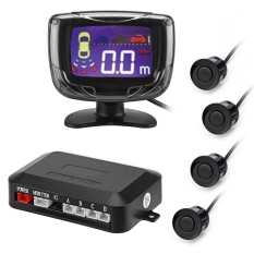 PZ500 Mobil LCD 4 Sensor Parkir Bekas RadarCarDetectorSystem Kit (Hitam)-Intl