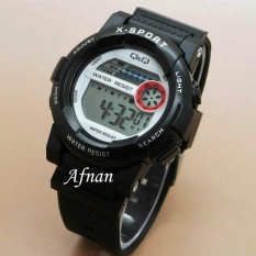 Q&Q - Jam Tangan Anak Pria & Wanita QQ 6754 HR - Digital Water Resist 10 M - Bahan Tali Rubber - Model Terbaru