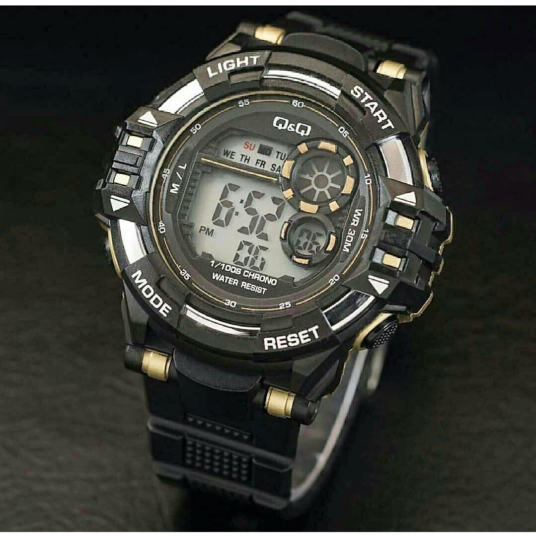 Q&Q - Jam Tangan Pria & Wanita QQ 8976 SD - Digital Water Resis 10 M - Bahan Tali Rubber - Design Sport  