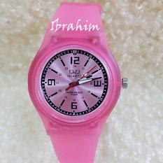 Q&Q - Jam Tangan Wanita & Pria / Remaja / Abg - Analog Water Resist - Bahan Tali Keret Lentur - Model Fashion, Simple