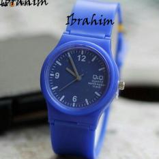Q&Q - Jam Tangan Wanita & Pria / Remaja - Analog Water Resist 50 M - Bahan Tali Rubber - Model Simple