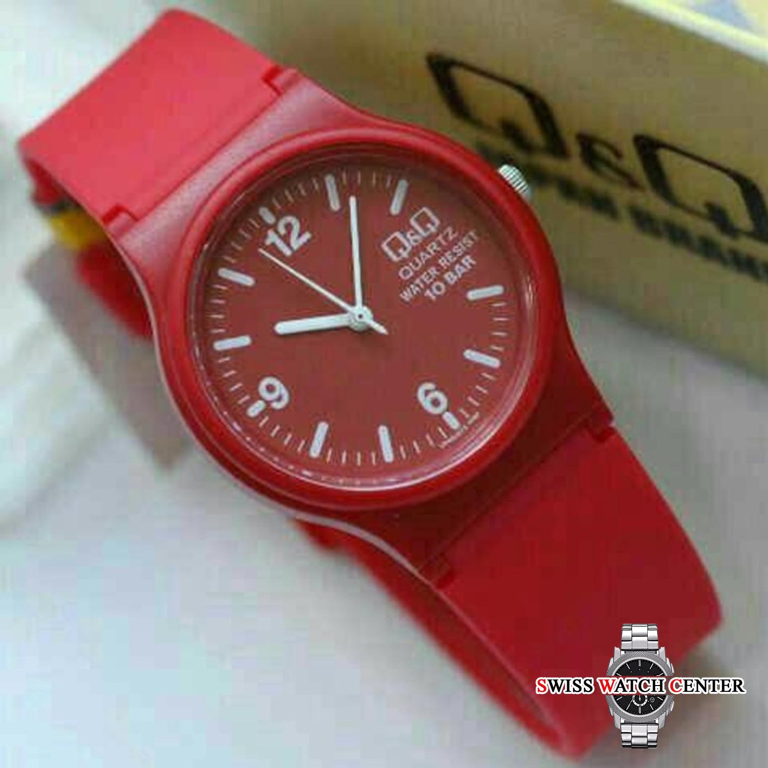 Q&Q Original - Jam Tangan Wanita - Desain Kasual - Tali Karet - Anti Air